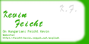 kevin feicht business card